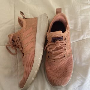 Adidas size 7 pink sneakers
